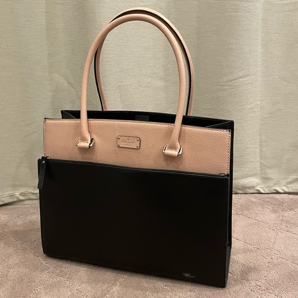 Kate Spade Grove Street Mauve Shoulder Bag - Black/Warm Vellum - Picture 2 of 10